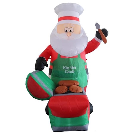 6 Ft. Santa Barbequing Inflatable